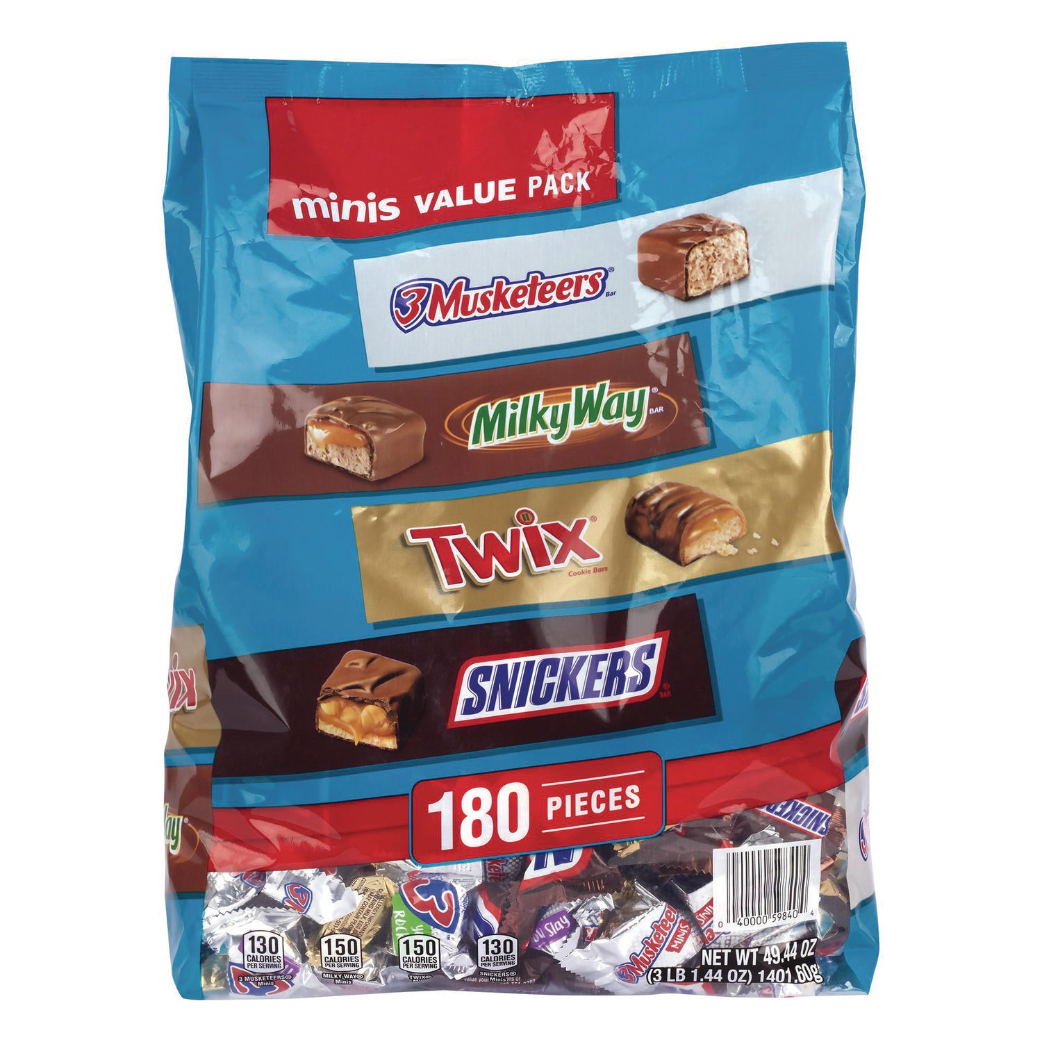 Assorted - 180 /Bag - 1 Carton