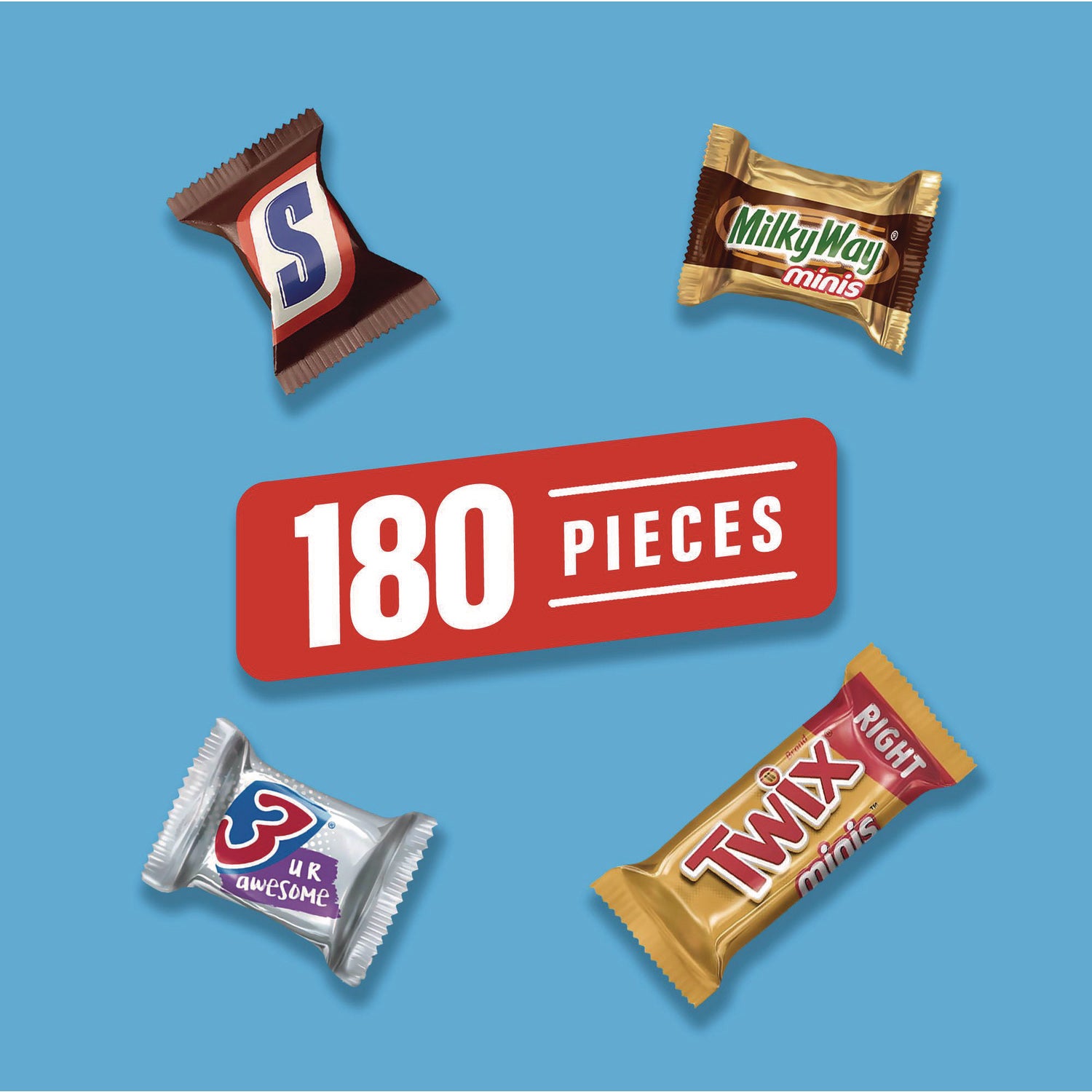 Assorted - 180 /Bag - 1 Carton