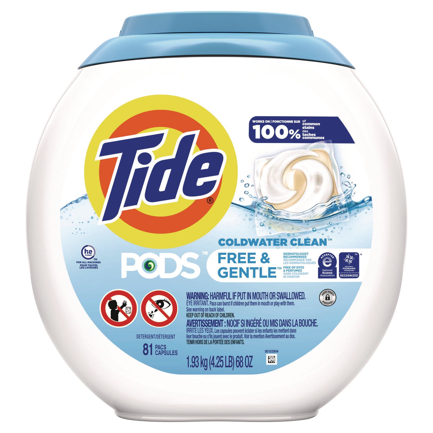 Tide Pods Laundry Detergent Packs - Color Safe - 81 / Pack