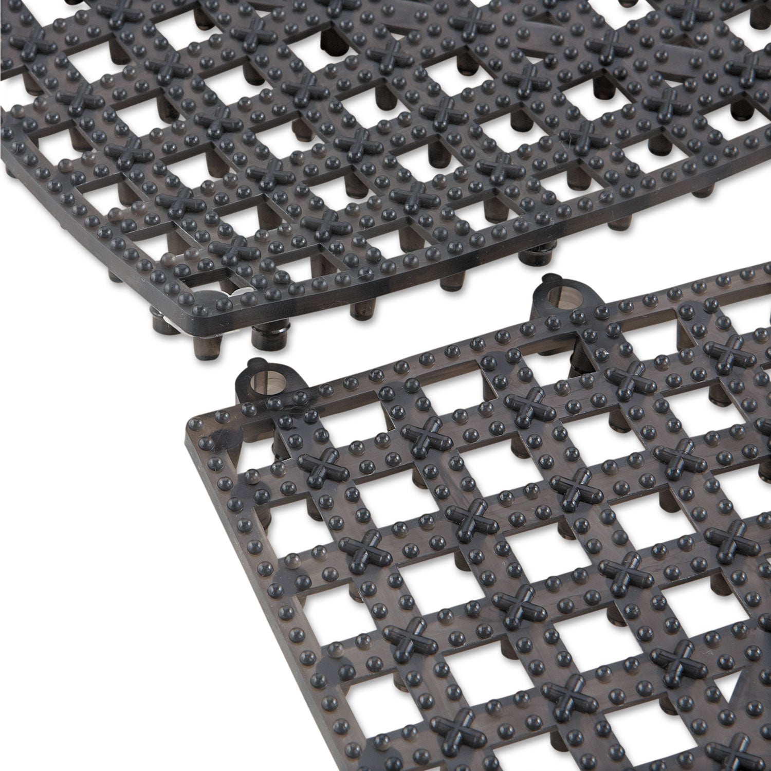 Versa-Mat Bar-Shelf Liner, Plastic, 12w X 12d X 0.25h, Black, 24/carton