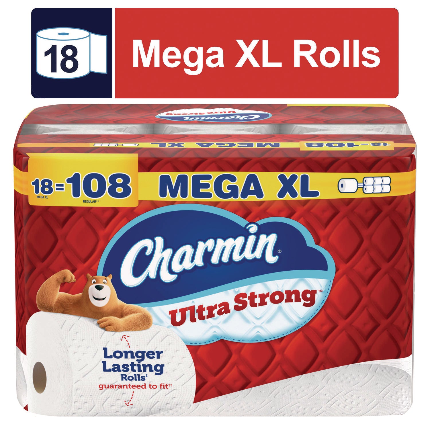 Ultra Strong Bathroom Tissue, Septic Safe, 2-Ply, White, 363 Sheets/Roll, 18 Rolls/Pack