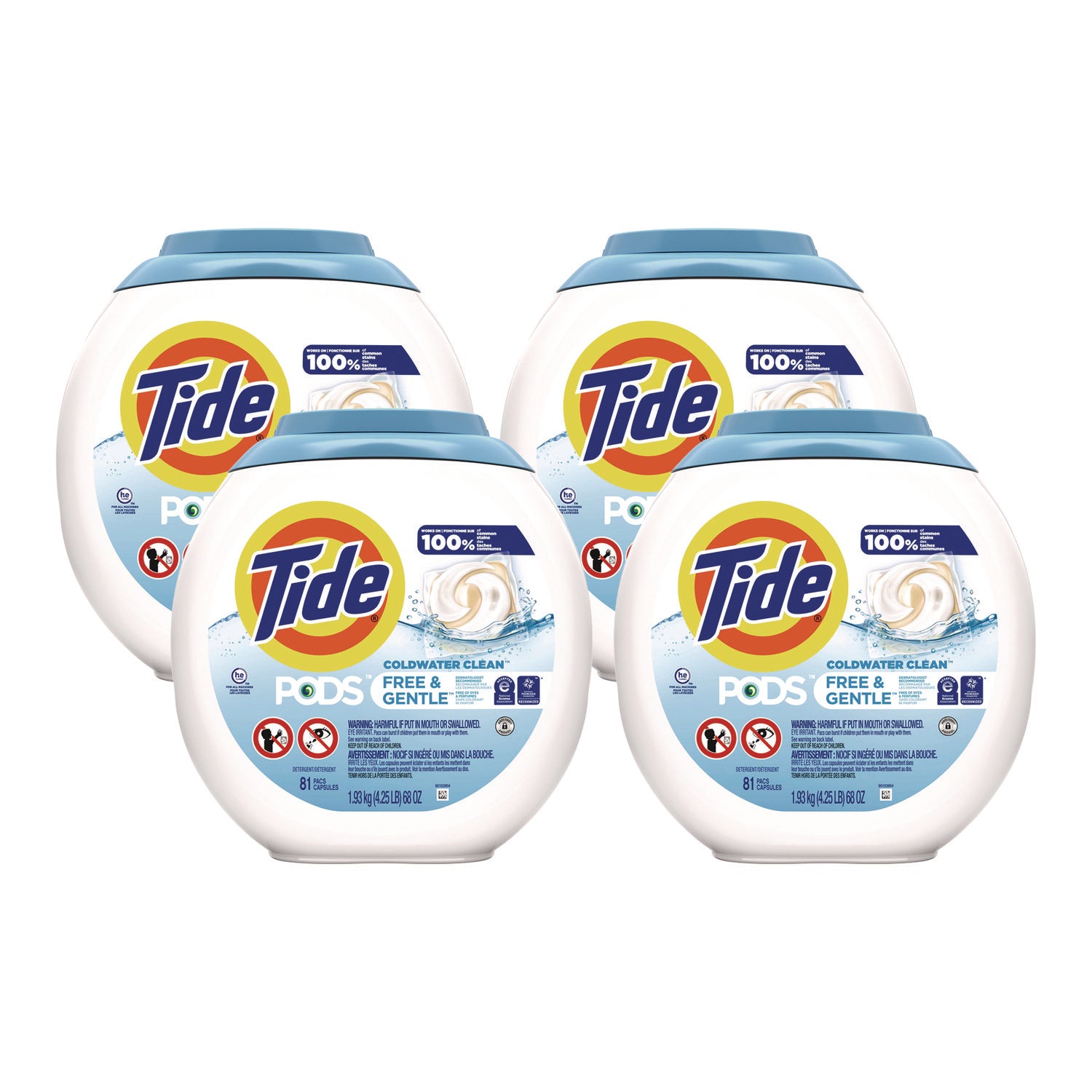 Tide Pods Laundry Detergent Packs - Color Safe - 81 / Pack