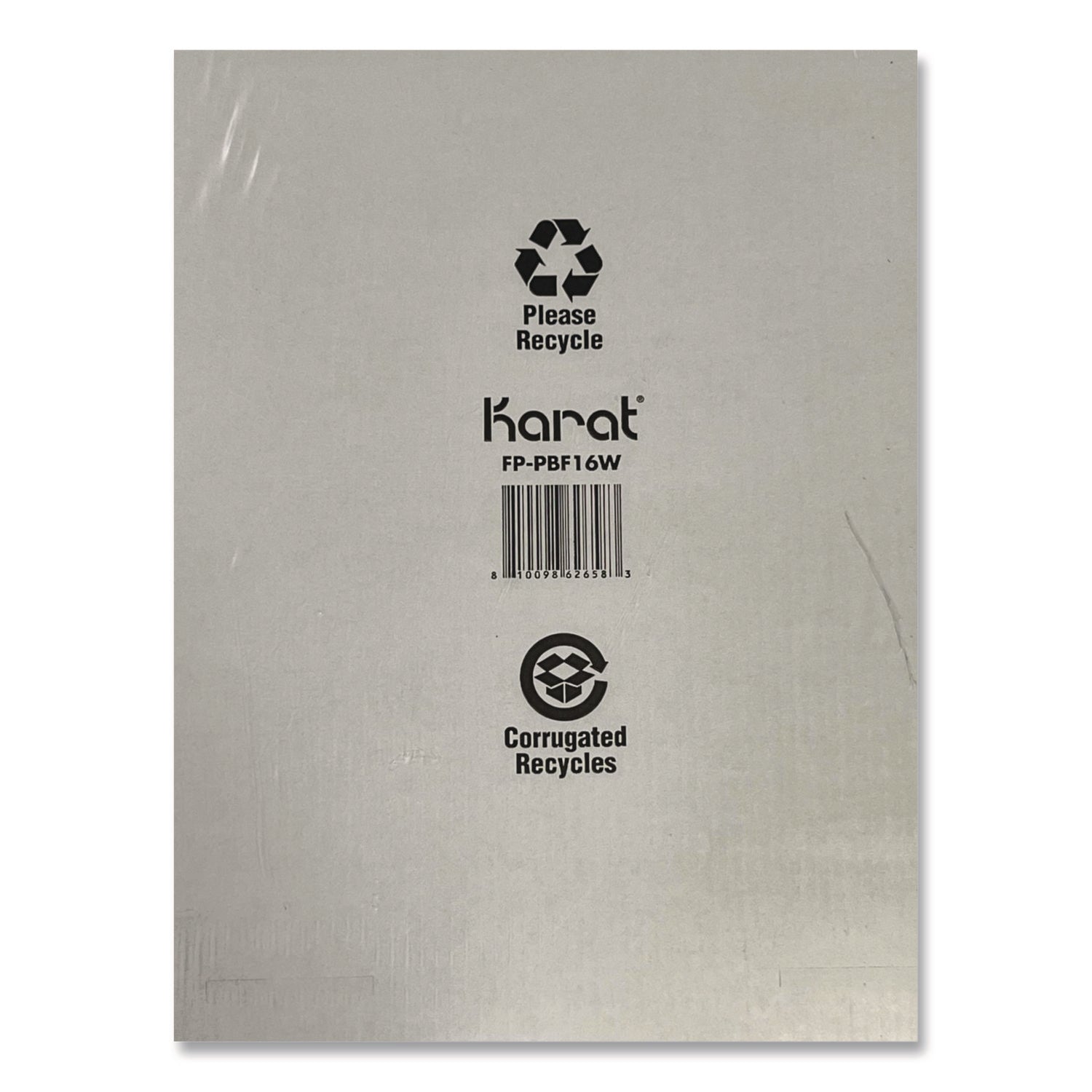 Corrugated Paper Boxes, 16 x 16 x 1.97, White/Brown, 50/Carton