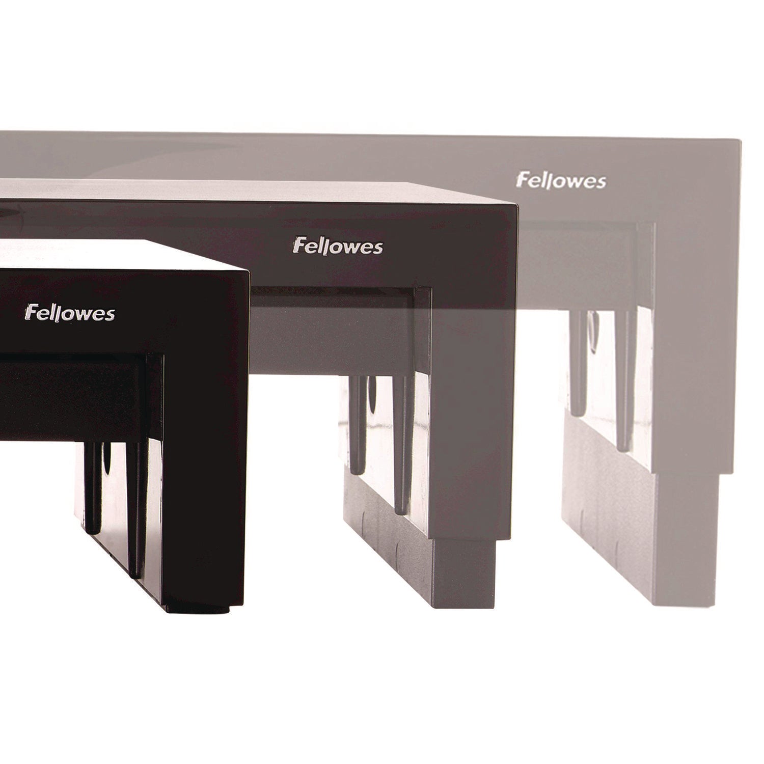 Up to 21" Screen Support - 40 lb Load Capacity - 4.38" Height x 16" Width x 9.38" Depth - Desktop - Black, Pearl - Rubber Feet, Storage Tray, Non-skid Feet, Comfortable, Scratch Resistant, Scuff Resistant