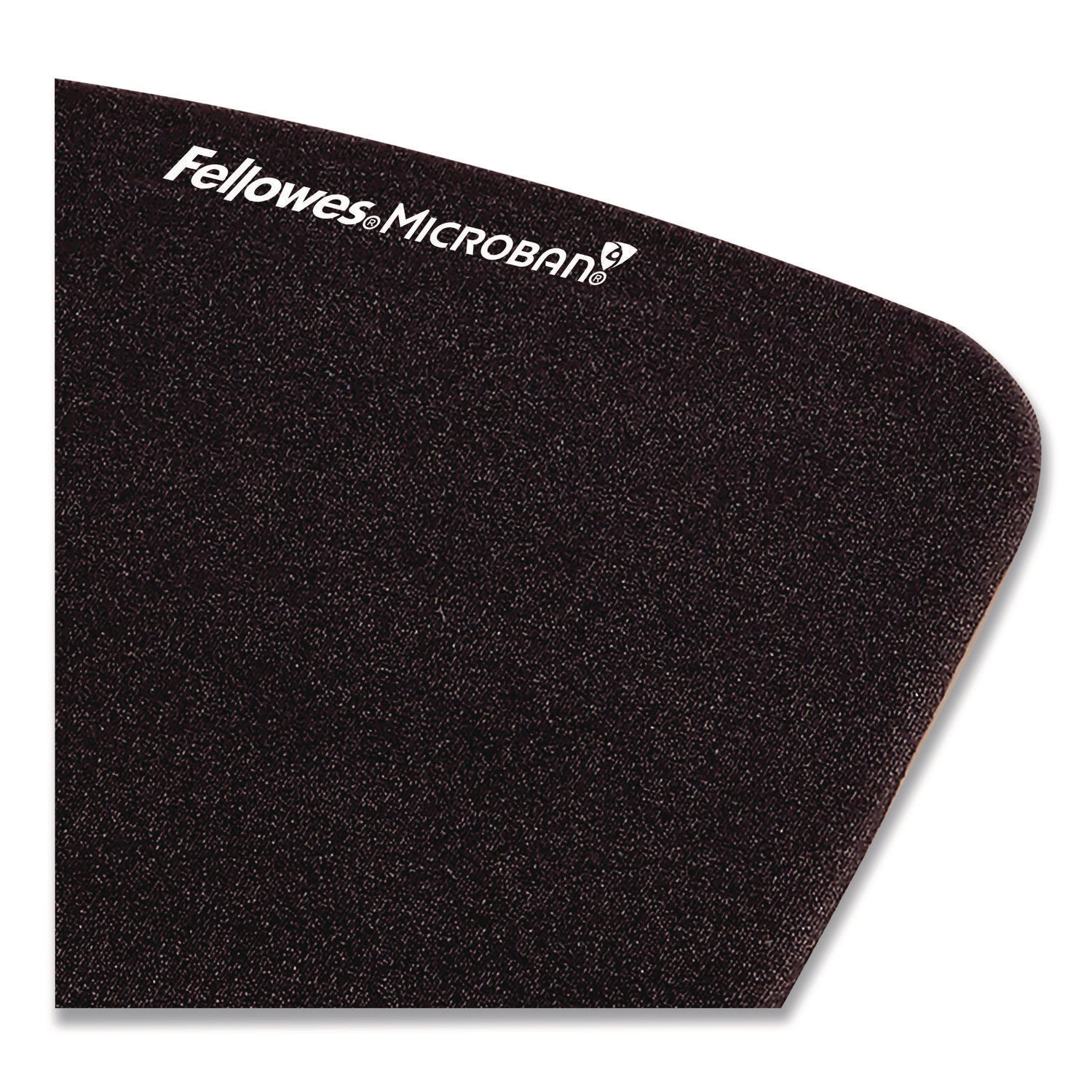Fellowes PlushTouch Microban Mouse Pad Wrist Rest - 1" Height x 7.25" Width x 9.38" Depth - Black - Polyurethane, Foam - Wear Resistant, Tear Resistant, Skid Proof - 1 Each