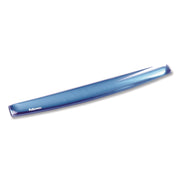 Fellowes Gel Wrist Rest - 0.63" Height x 18.50" Width x 2.25" Depth - Blue - Gel, Rubber, Cloth - Stain Resistant, Skid Proof - 1 Each