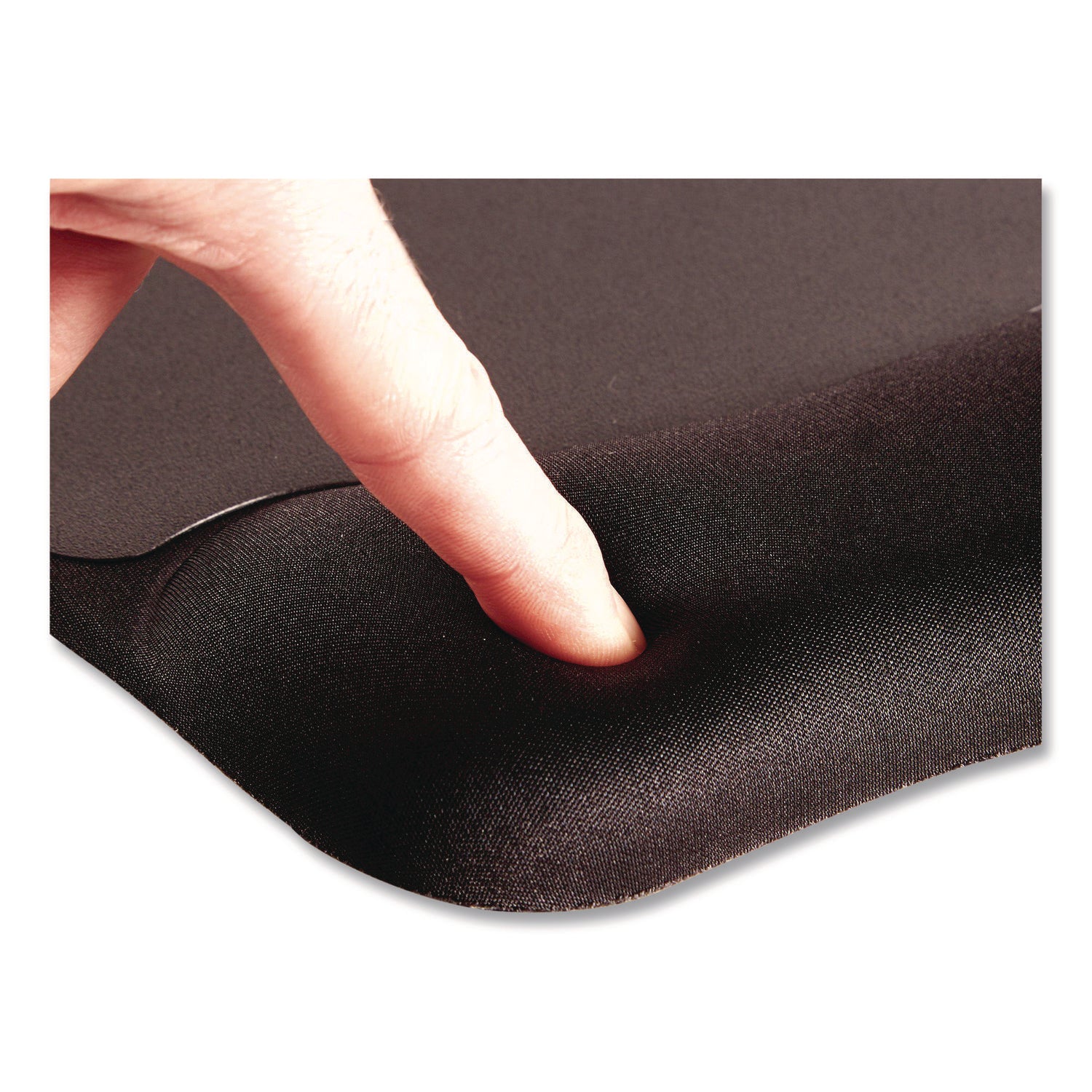 Fellowes Memory Foam Mouse Pad/Wrist Rest - 1" Height x 7.94" Width x 9.25" Depth - Black - Memory Foam - Wear Resistant, Tear Resistant, Skid Proof - 1 Each