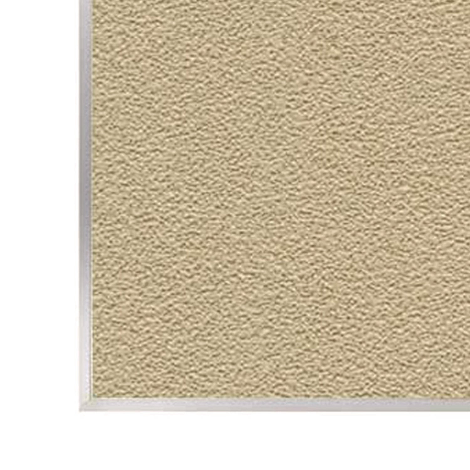 Ghent PremaTak Vinyl Bulletin Board - 48.46" Board Height x 87.90" Board Width x 0.56" Board Depth - Caramel Fiberboard, Vinyl Surface - Satin Anodized Aluminum Frame - 1 Each