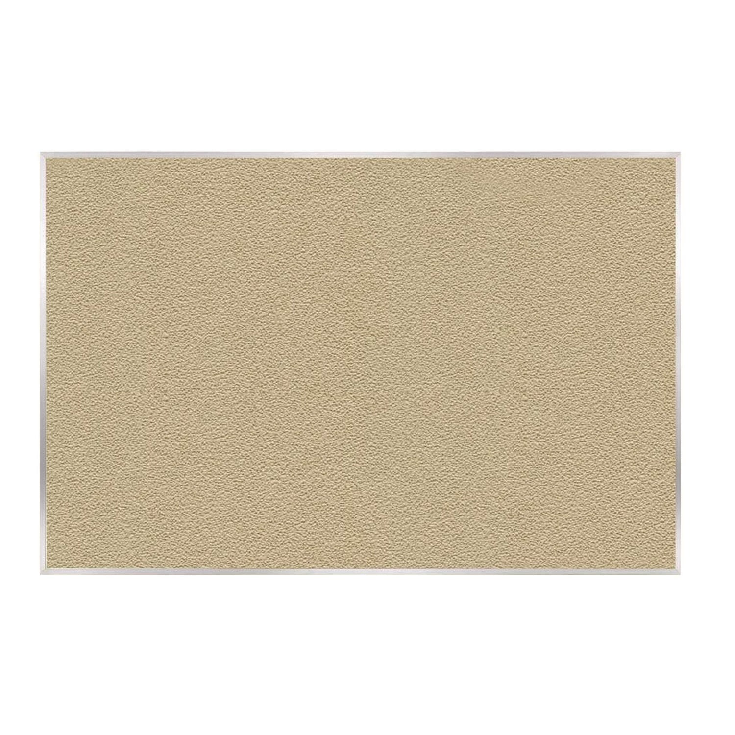 Ghent PremaTak Vinyl Bulletin Board - 48.46" Board Height x 87.90" Board Width x 0.56" Board Depth - Caramel Fiberboard, Vinyl Surface - Satin Anodized Aluminum Frame - 1 Each