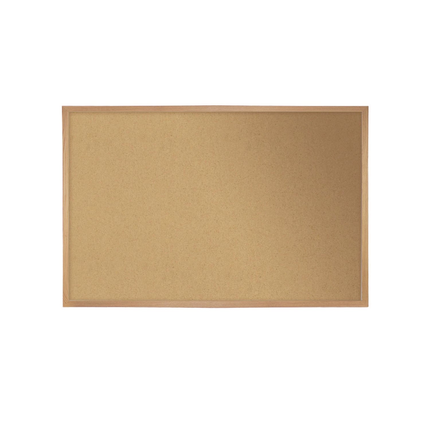 Ghent Traditional Natural Cork Bulletin Board, 48.56" x 87.93" x 0.81", Natural Cork and Fiberboard Surface, Wood Frame, Rectangle, Wall Mount, 1 Each