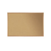 Ghent Traditional Natural Cork Bulletin Board, 48.56" x 87.93" x 0.81", Natural Cork and Fiberboard Surface, Wood Frame, Rectangle, Wall Mount, 1 Each