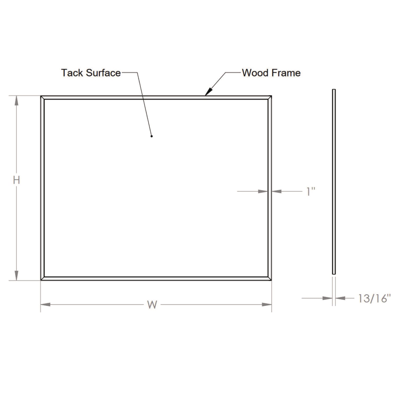 Ghent Traditional Natural Cork Bulletin Board, 48.56" x 87.93" x 0.81", Natural Cork and Fiberboard Surface, Wood Frame, Rectangle, Wall Mount, 1 Each