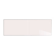 Two-Piece M2 Non-Magnetic Whiteboard with Aluminum Frame, 144.5" x 48.5", White Surface, Satin Aluminum Frame