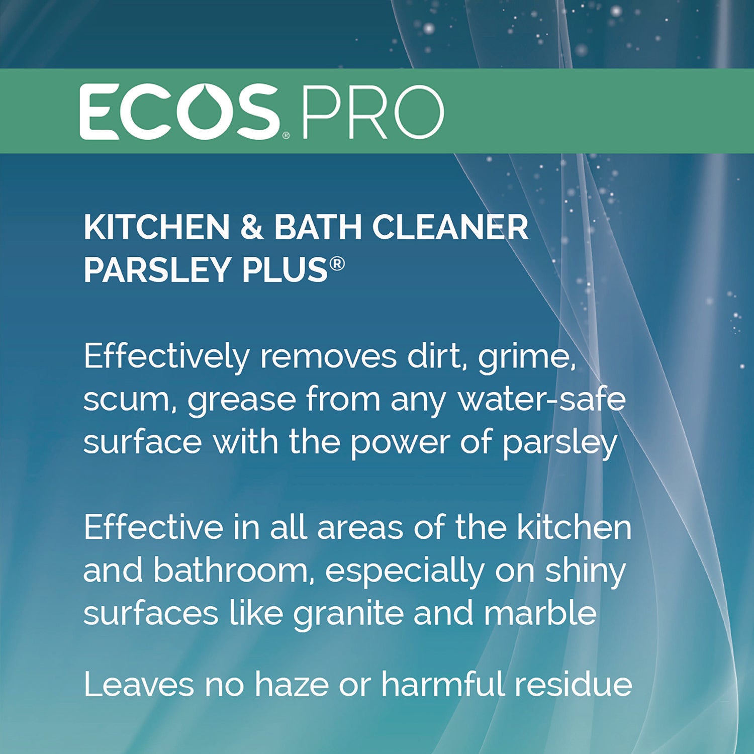 Parsley Plus All-Purpose Kitchen and Bathroom Cleaner, Herbal Scent, 1 gal Bottle, 4/Carton