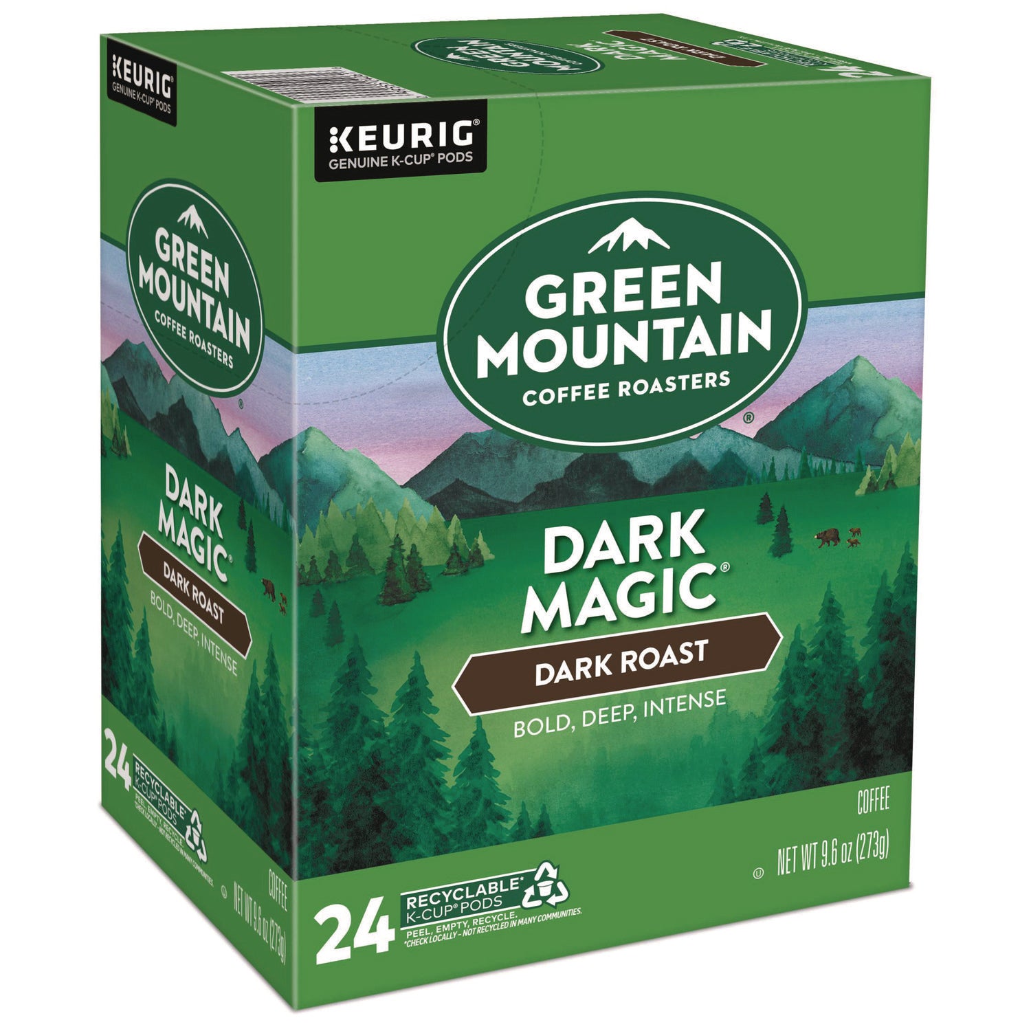 Green Mountain Coffee Roasters&reg; K-Cup Dark Magic Coffee - Compatible with Keurig Brewer - Regular - Dark - K-Cup - 24 / Box