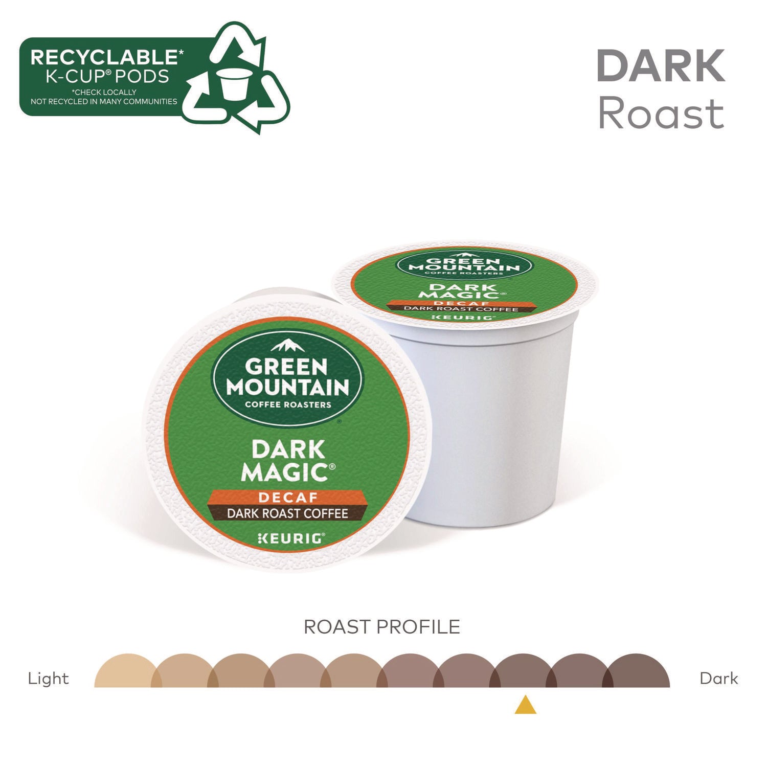 Compatible with Keurig Brewer - Full/Extra Dark/Extra Bold - K-Cup - Decaffeinated - 24 / Box