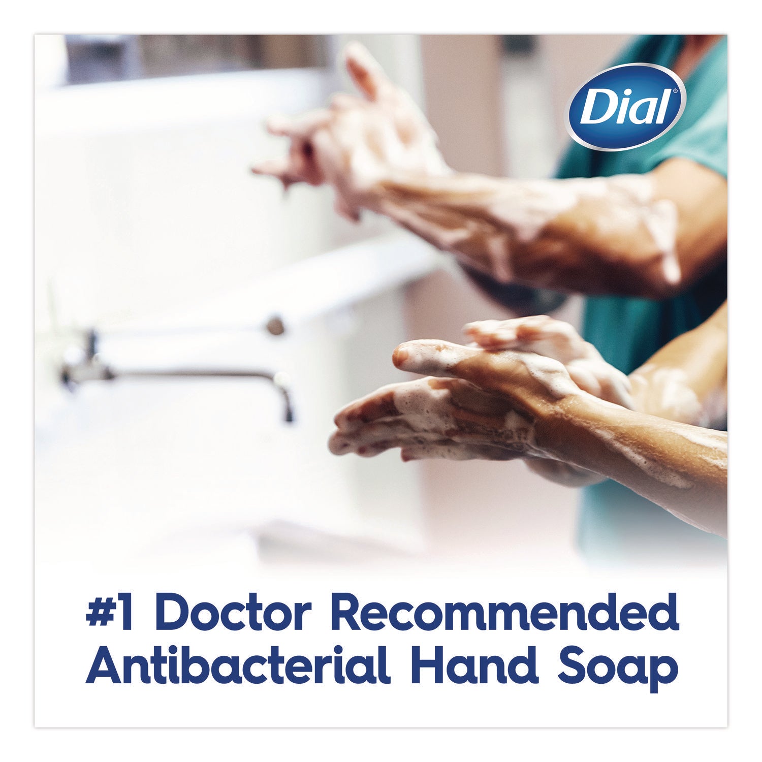 Dial Spring Water Scent Liquid Hand Soap - Spring Water Scent - 1 gal - Kill Germs - Hand - Moisturizing - Blue - 1 Each