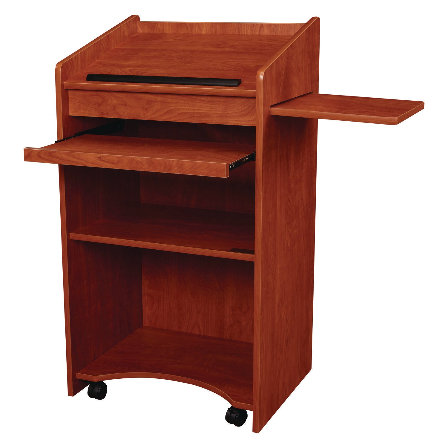 Oklahoma Sound® Aristocrat Non-Sound Lectern, Color: Cherry