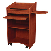 Oklahoma Sound® Aristocrat Non-Sound Lectern, Color: Cherry