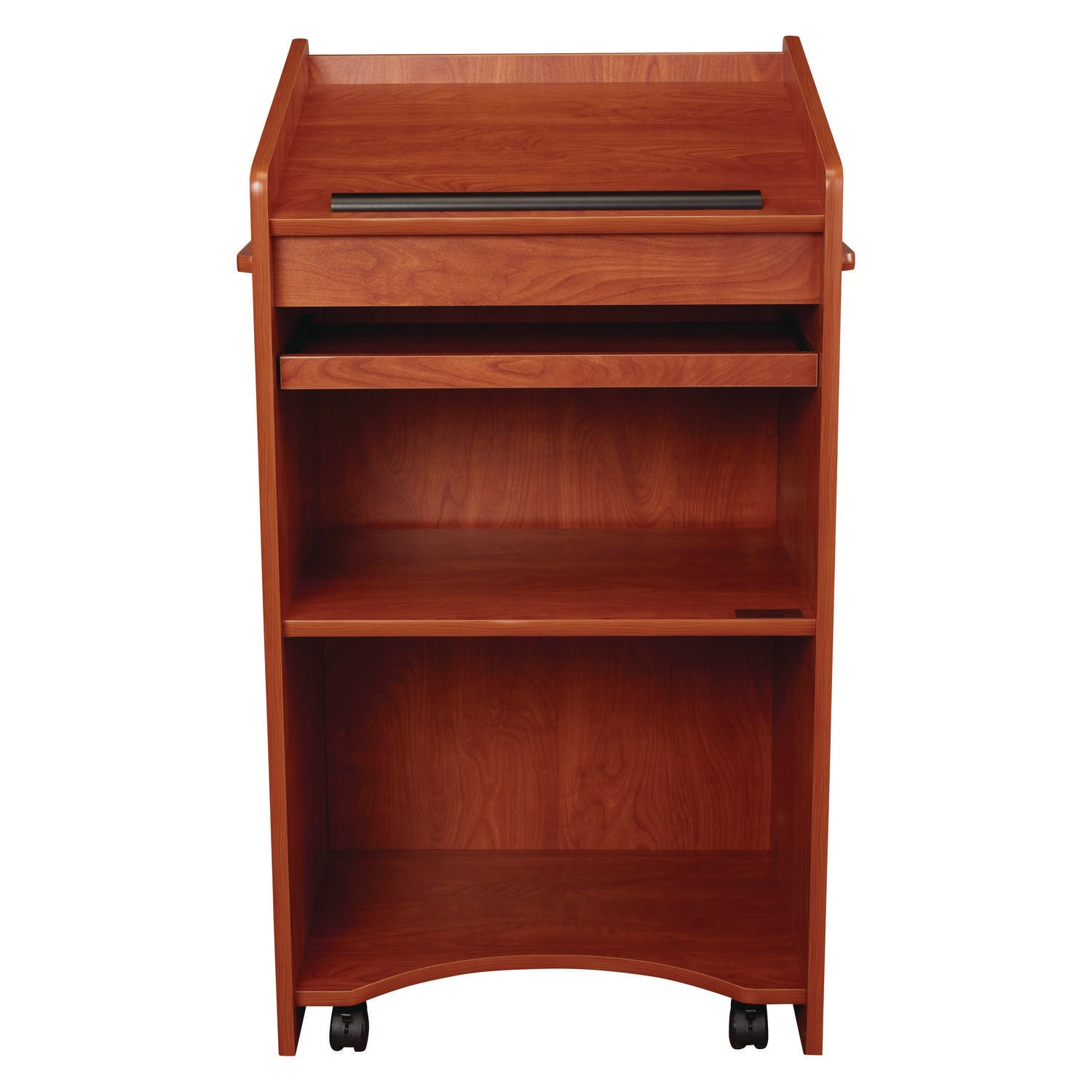 Oklahoma Sound® Aristocrat Non-Sound Lectern, Color: Cherry