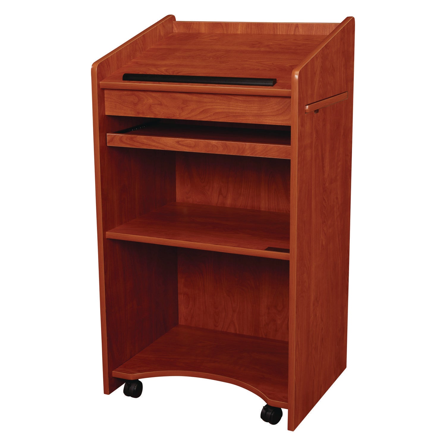 Oklahoma Sound® Aristocrat Non-Sound Lectern, Color: Cherry