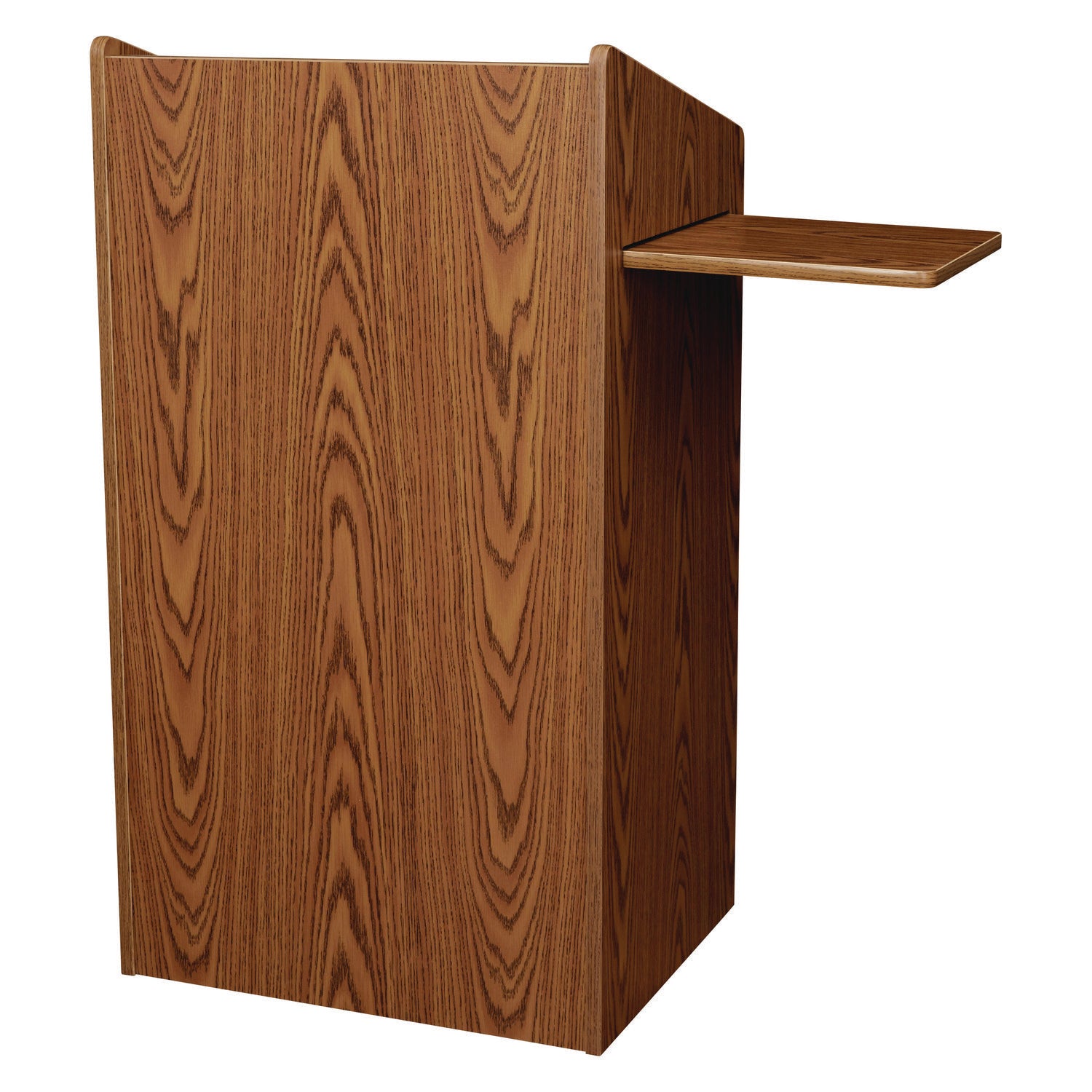 Oklahoma Sound® Aristocrat Non-Sound Lectern, Color: Medium Oak