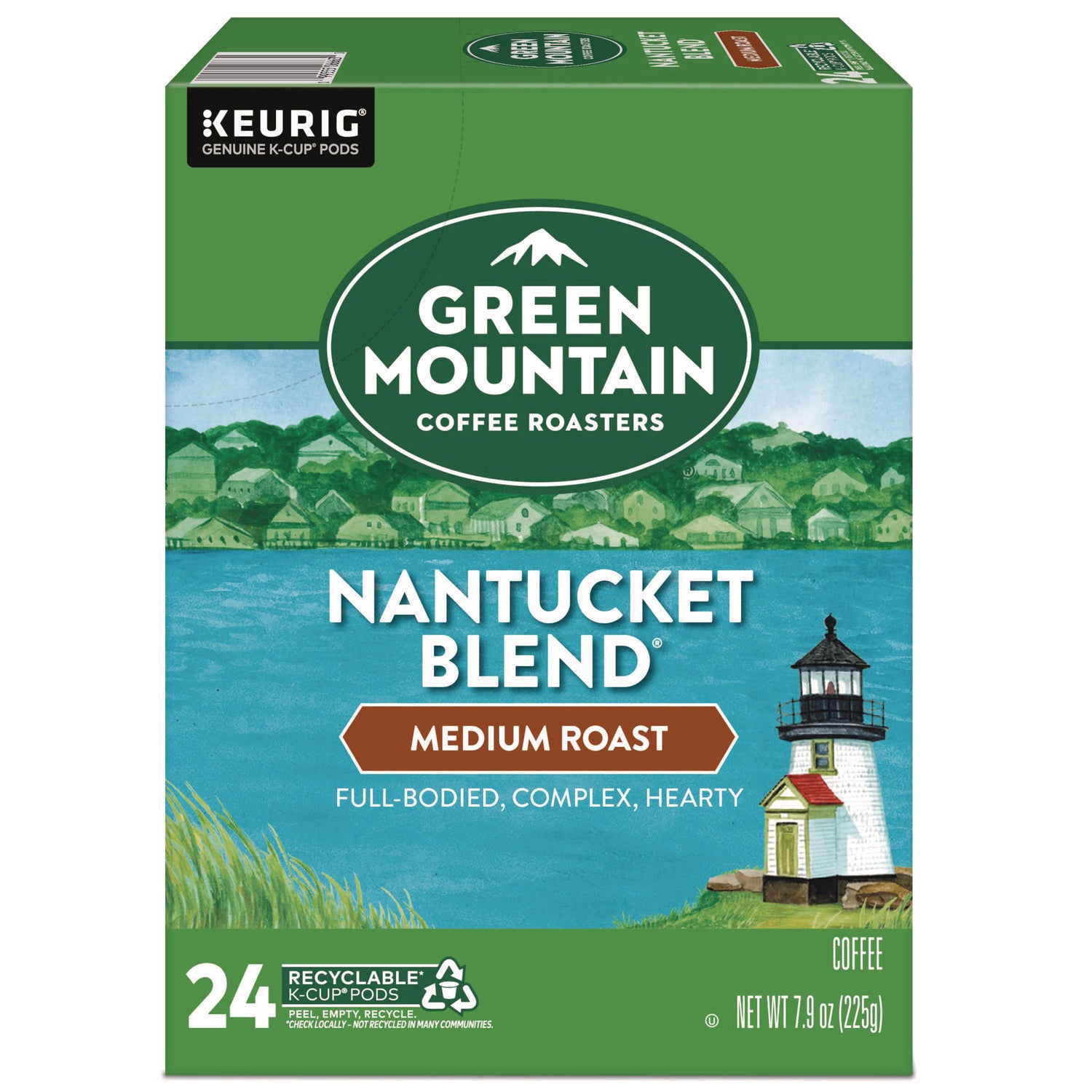 Green Mountain Coffee Roasters&reg; K-Cup Nantucket Blend Coffee - Compatible with Keurig Brewer - Regular - Medium - K-Cup - 24 / Box