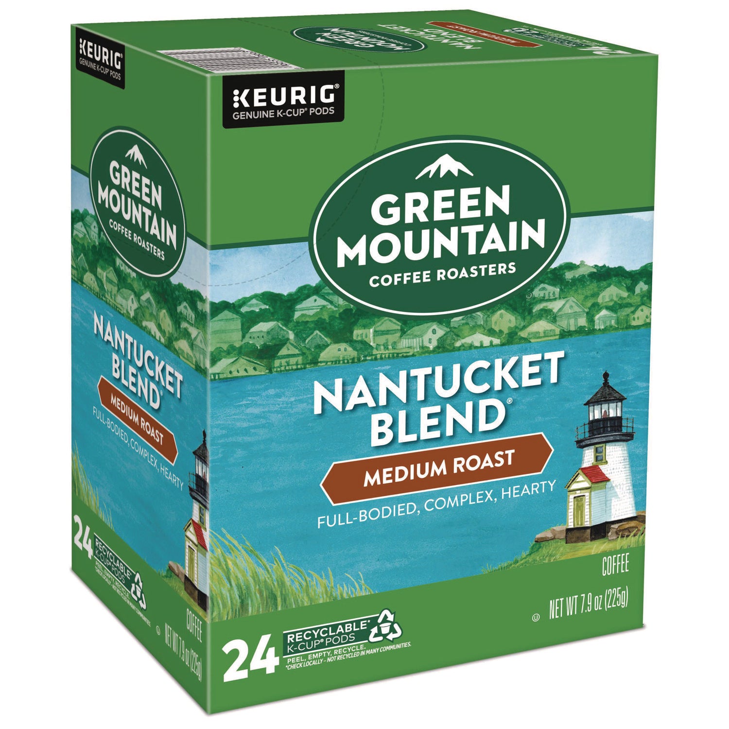 Green Mountain Coffee Roasters&reg; K-Cup Nantucket Blend Coffee - Compatible with Keurig Brewer - Regular - Medium - K-Cup - 24 / Box