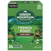 Green Mountain Coffee Roasters&reg; K-Cup French Roast Coffee - Compatible with Keurig Brewer - Regular - Dark - K-Cup - 24 / Box