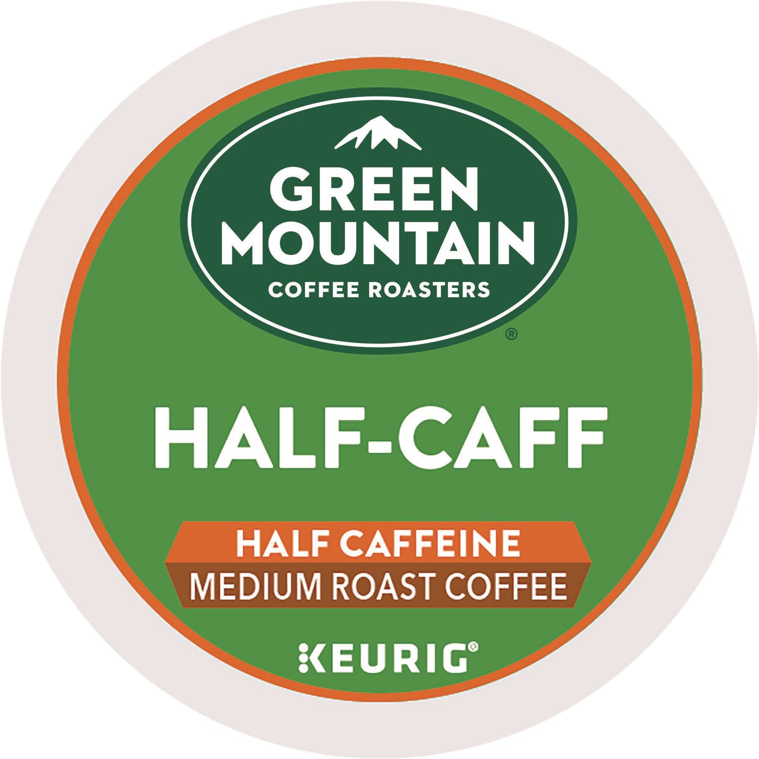 Green Mountain Coffee Roasters&reg; K-Cup Half-Caff Coffee - Compatible with Keurig Brewer - Medium - K-Cup - Half Caff - 24 / Box