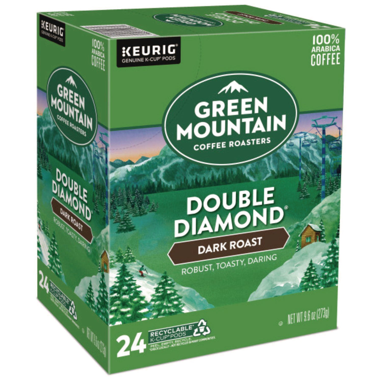 Compatible with Keurig Brewer - American - Dark - K-Cup, Pod - Double Diamond - Kosher - 24 / Box