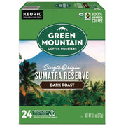 Compatible with Keurig K-Cup Brewer - Regular - Dark - 24 K-Cup - K-Cup, Pod - Sumatra Reserve - Kosher - Organic - 24 / Box