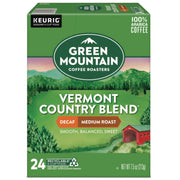 Green Mountain Coffee Roasters&reg; K-Cup Vermont Country Blend Decaf Coffee - Compatible with Keurig Brewer - Medium - K-Cup - Decaffeinated - 24 / Box