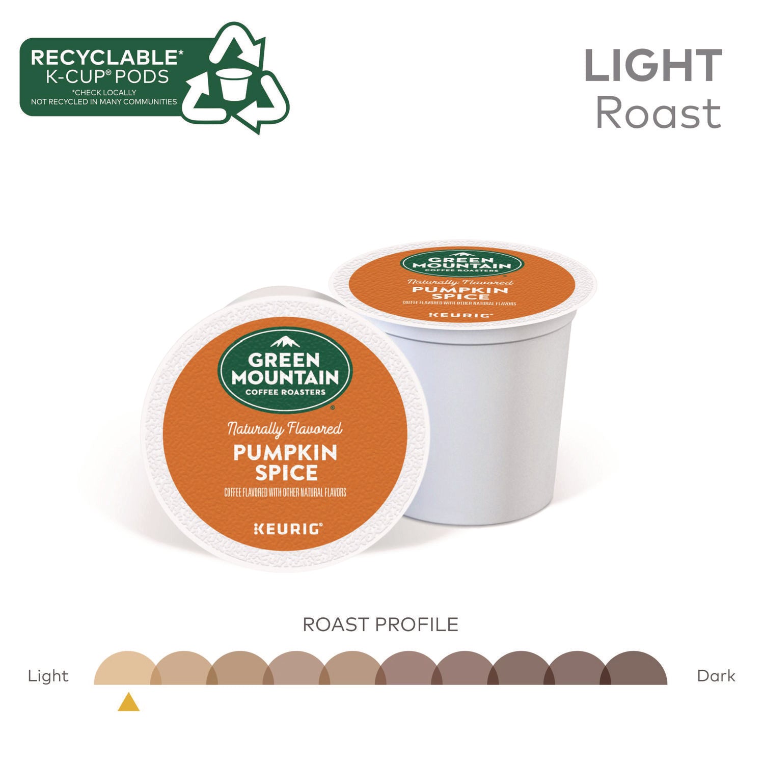 Compatible with Keurig Brewer - Regular - Light - K-Cup, Pod - Kosher - 24 / Box