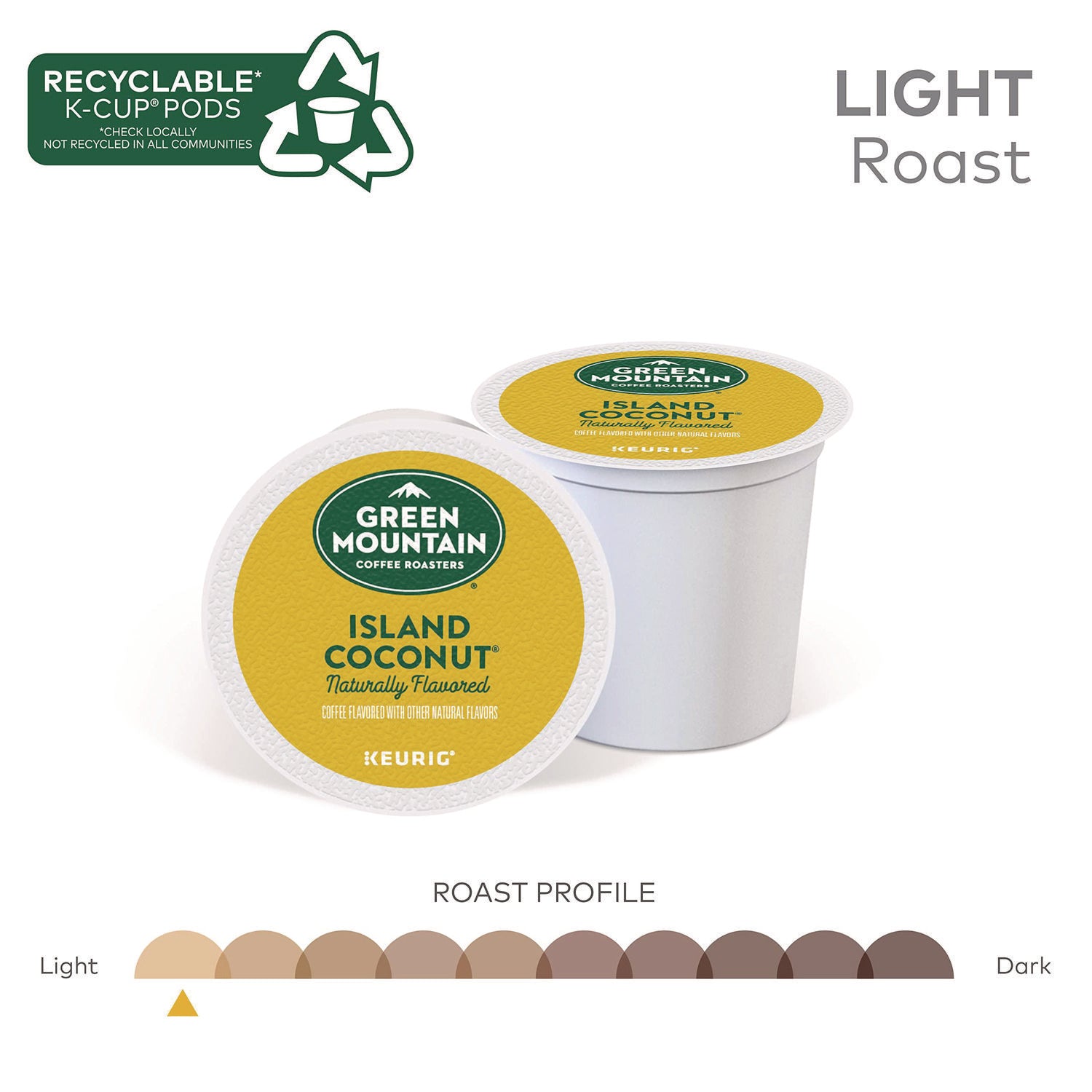 Compatible with Keurig Brewer - Regular - Light - K-Cup, Pod - Kosher - 24 / Box