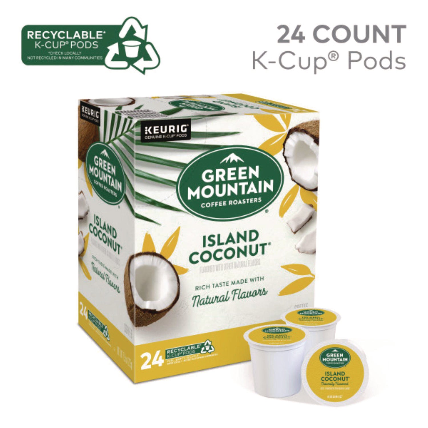 Compatible with Keurig Brewer - Regular - Light - K-Cup, Pod - Kosher - 24 / Box