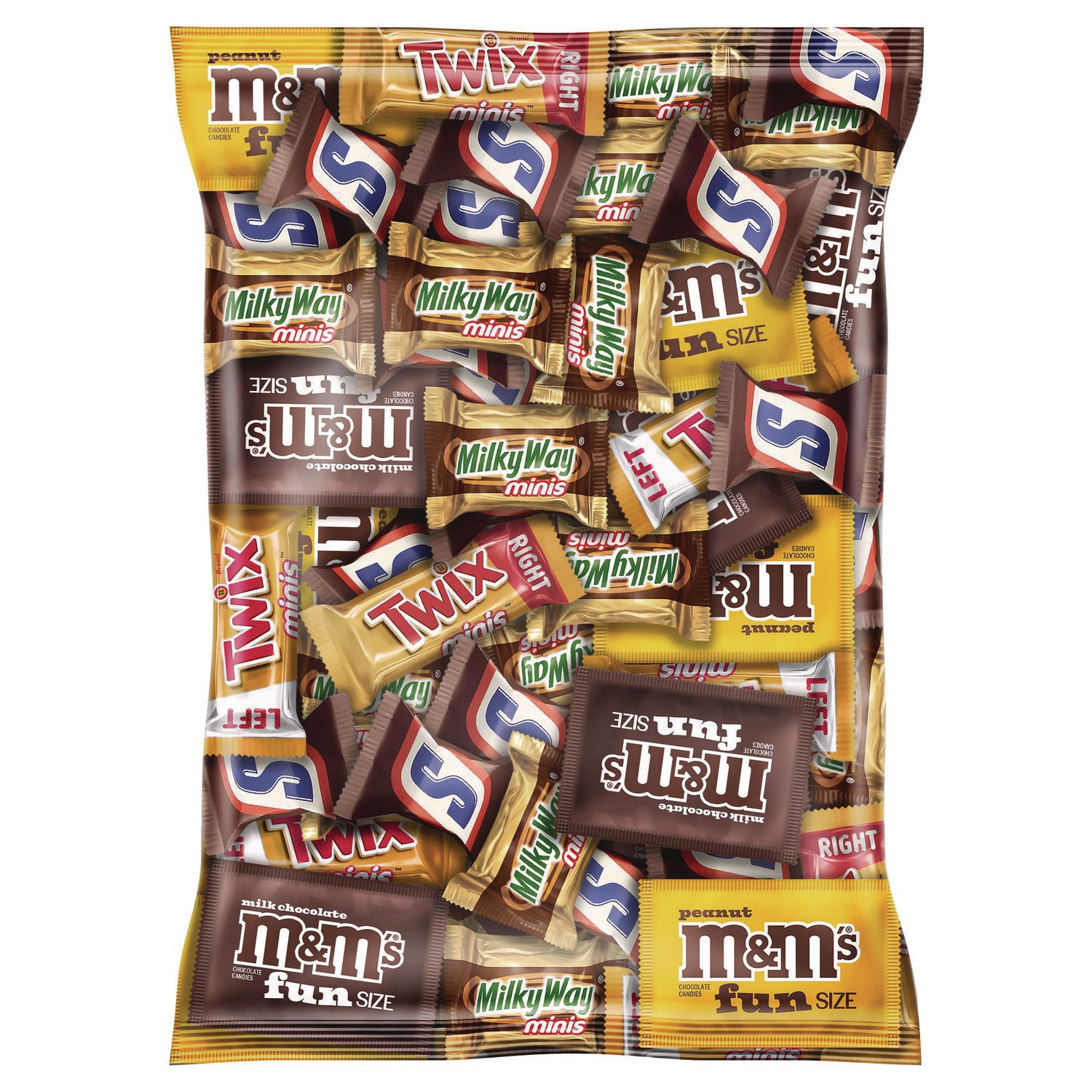 Assorted - Individually Wrapped - 3.91 lb - 1 Carton