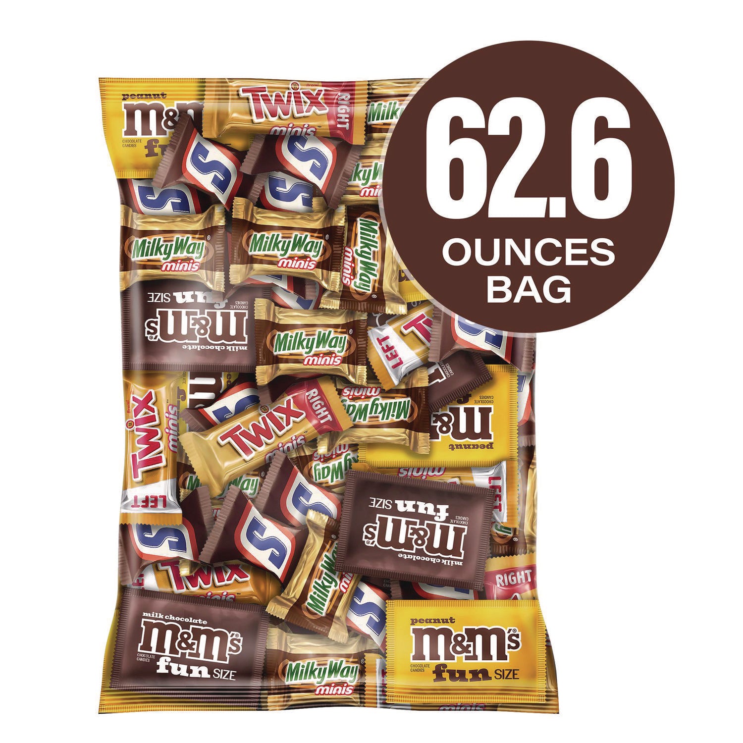 Assorted - Individually Wrapped - 3.91 lb - 1 Carton