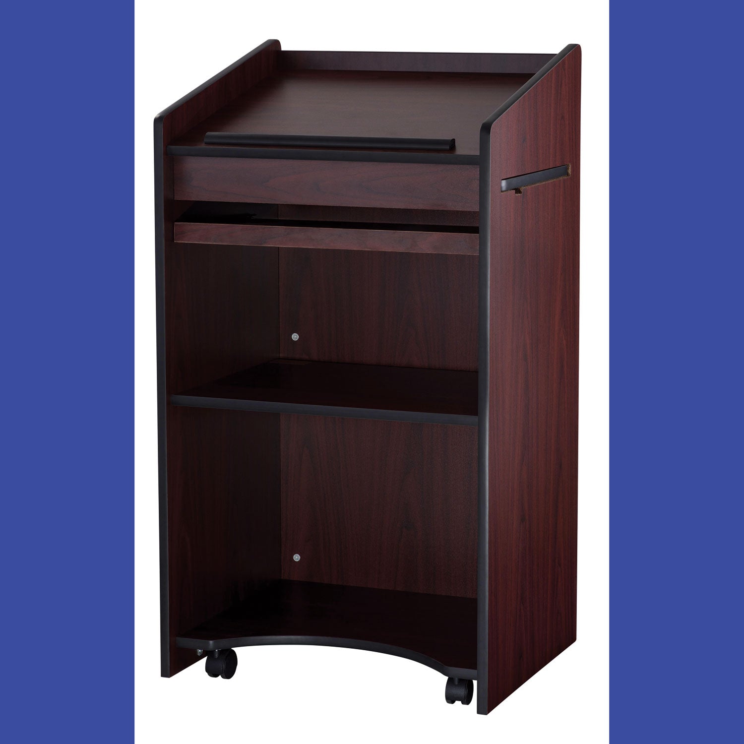 Oklahoma Sound® Aristocrat Non-Sound Lectern, Color: Mahogany