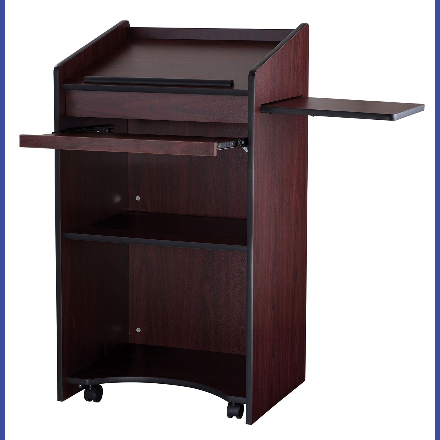 Oklahoma Sound® Aristocrat Non-Sound Lectern, Color: Mahogany