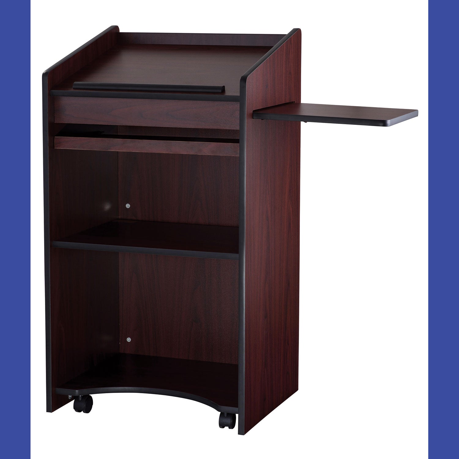 Oklahoma Sound® Aristocrat Non-Sound Lectern, Color: Mahogany