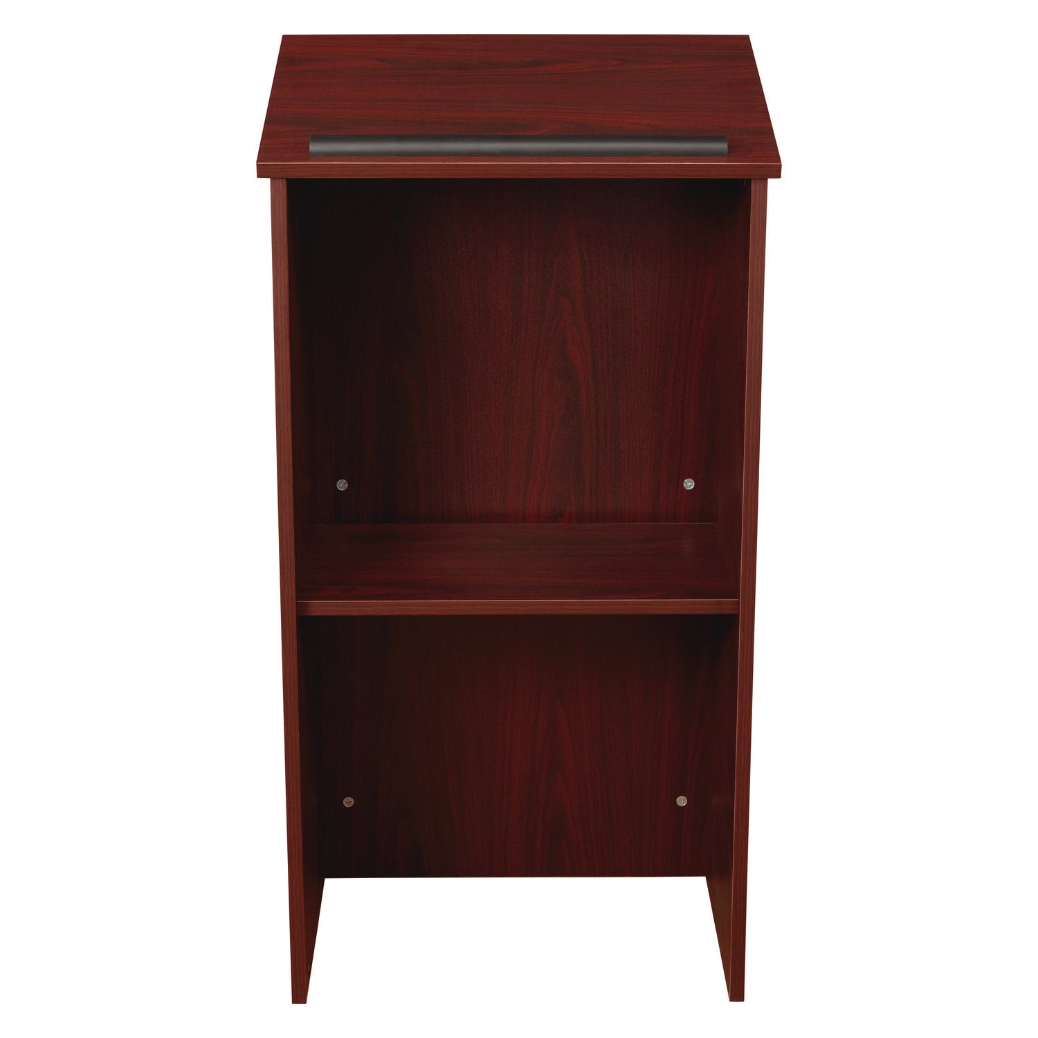 Oklahoma Sound® Full Floor Lectern, Color: Mahogany