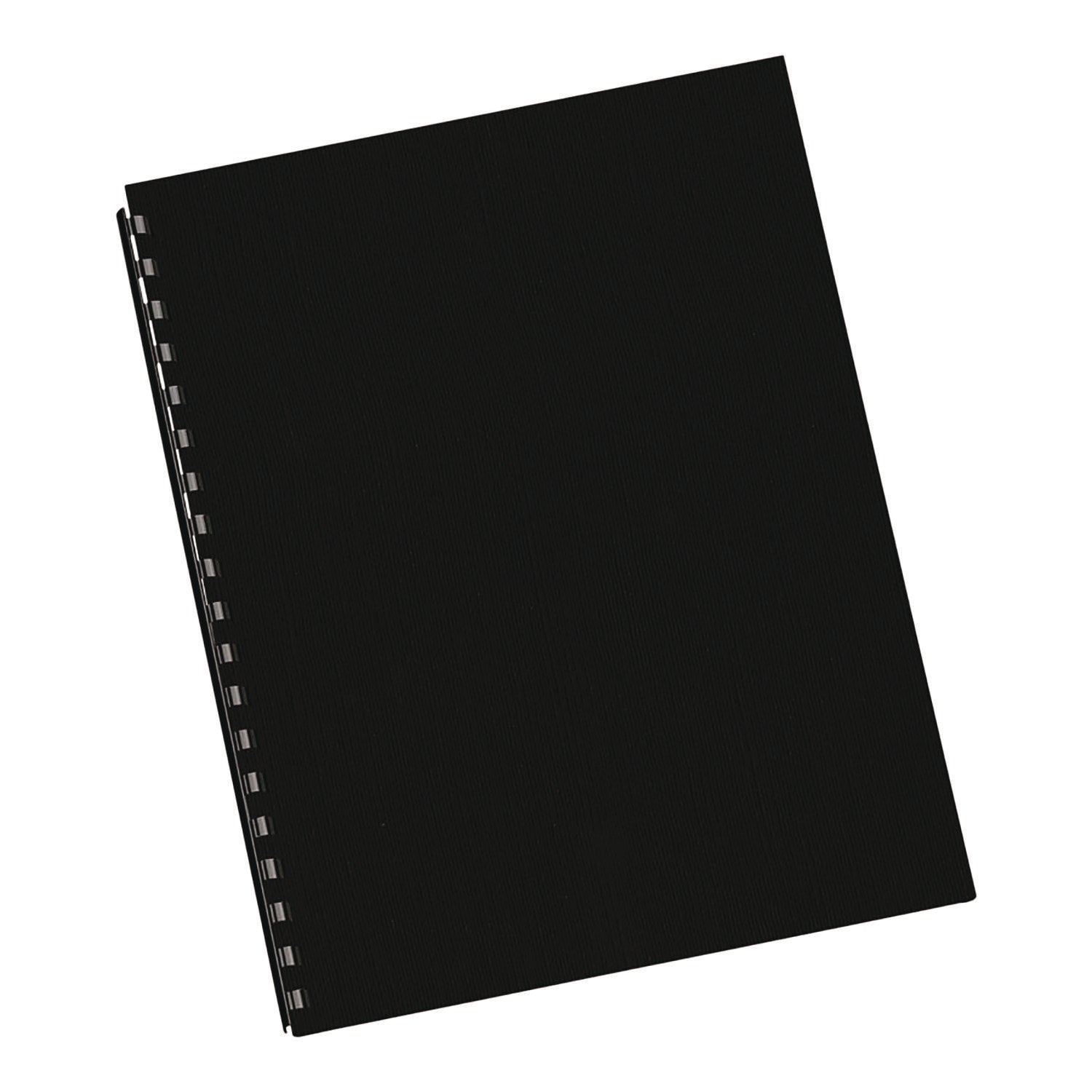 Fellowes Expressions Linen Presentation Covers - 11" Height x 8.5" Width x 0.1" Depth - For Letter 8 1/2" x 11" Sheet - Rectangular - Black - Linen - 1 Pack