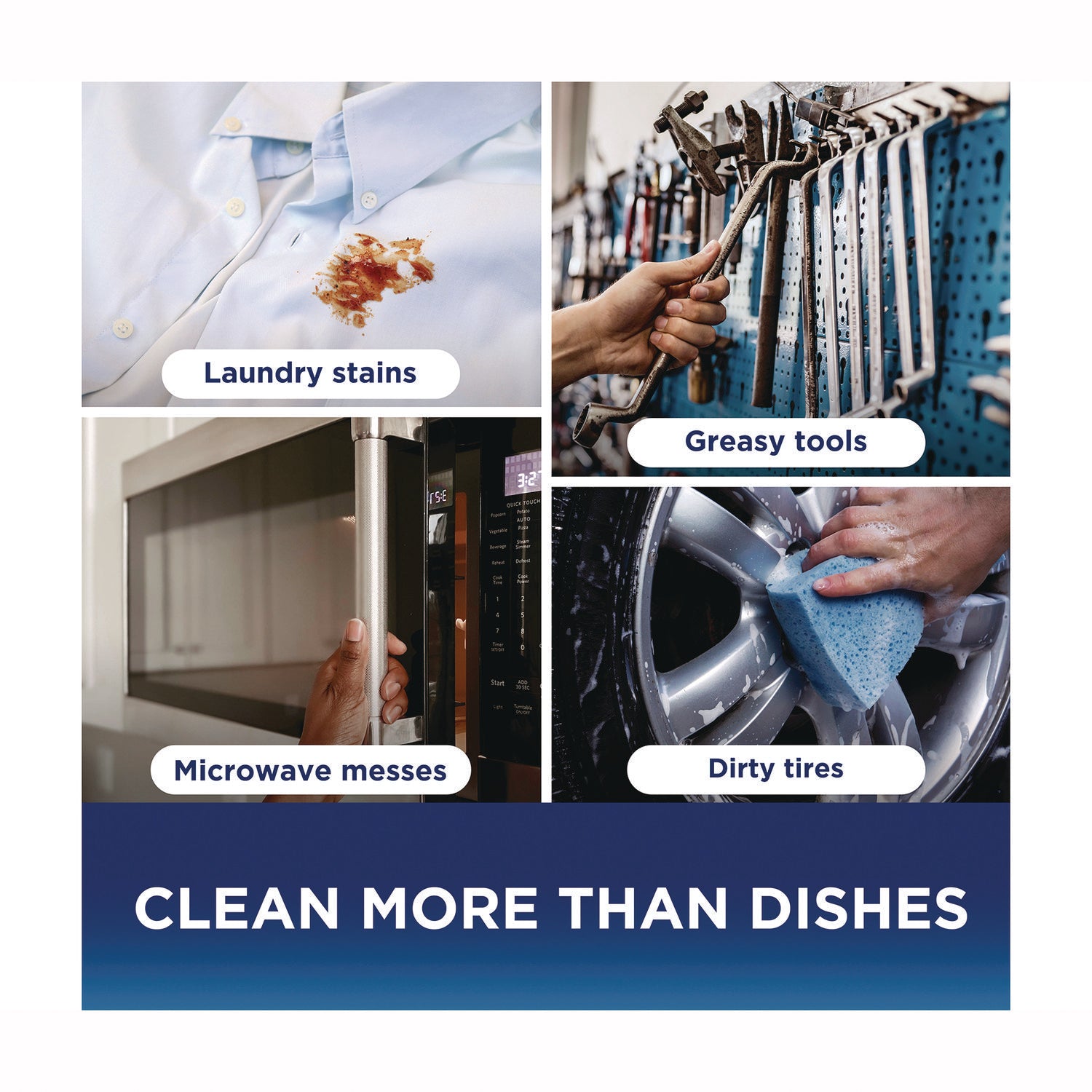 Platinum Liquid Dish Detergent, Clean Lemon Scent, 24.3 oz EZ-Squeeze Bottle