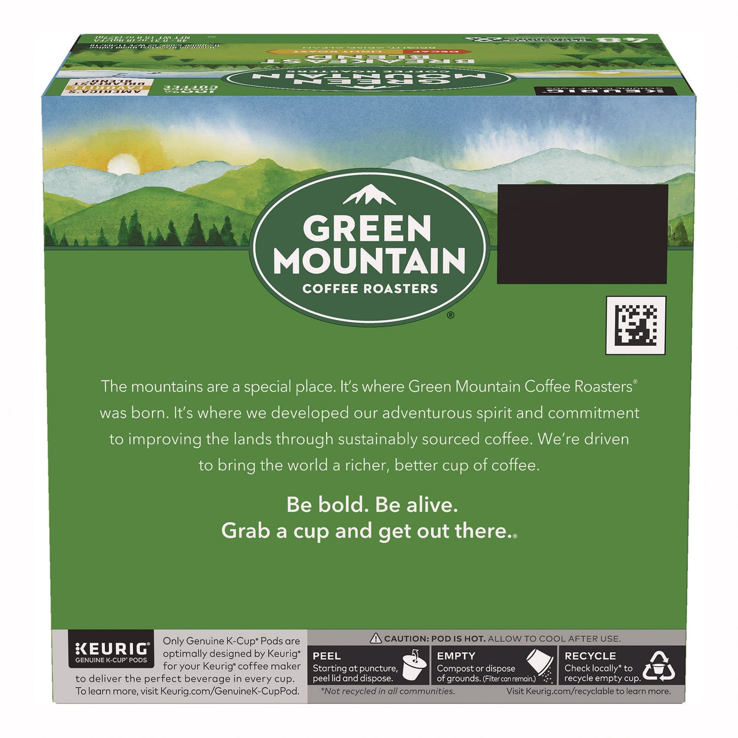 Breakfast Blend Decaf Coffee K-Cups, 48/Box