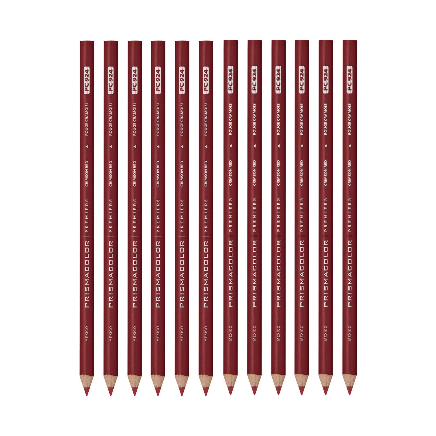 Premier Colored Pencil, Crimson Red Lead, Crimson Red Barrel, 12/Pack