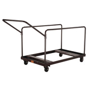 NPS® Folding Table Dolly for Vertical Storage, 48" & 60" Round Tables, Frame Color: Brown