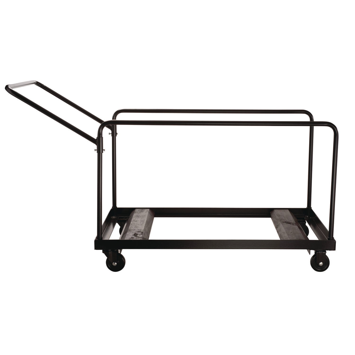 NPS® Folding Table Dolly for Vertical Storage, 48" & 60" Round Tables, Frame Color: Brown