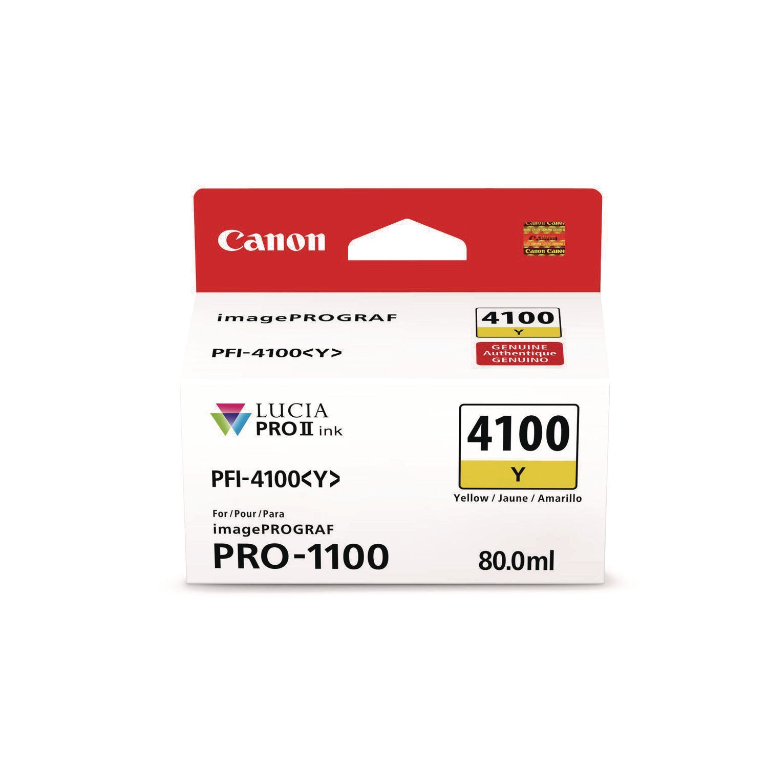 6780C002AA (PFI-4100) High-Yield Ink, Yellow