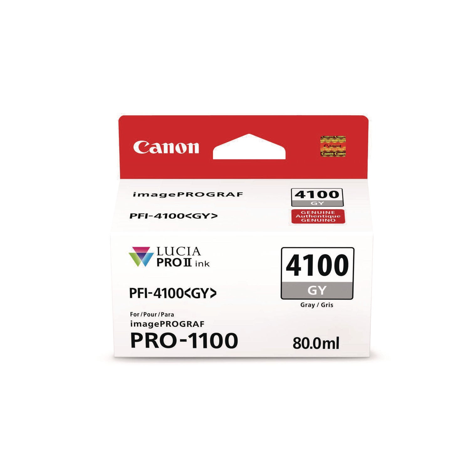 6783C002AA (PFI-4100) High-Yield Ink, Gray